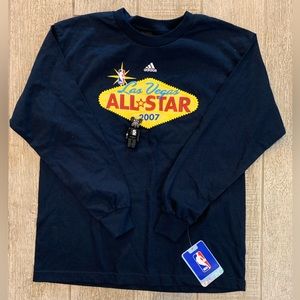 Brand new 2007 nba las vegas all stars long sleeve shirt with tag